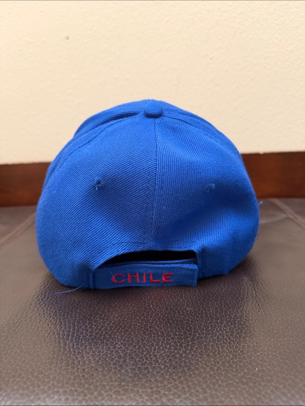 Chile Blue & Red Baseball Cap Features Embroidered Condor & Lettering - Picture 3 of 5